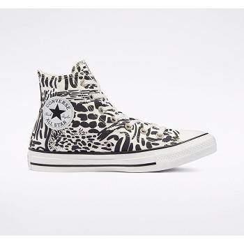 Converse Chuck Taylor All Star Animal Print Hi Cierne / Biele - Damske Vysoké Tenisky